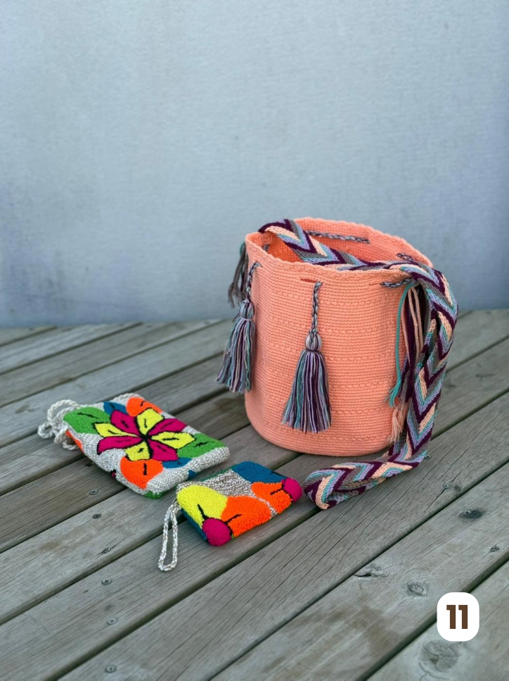 ✨Combo – Mochila Mediana + Portacelular + Monedero 🎁 – (22x20 cm)