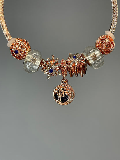 Pulsera De Lujo Oro Rosa