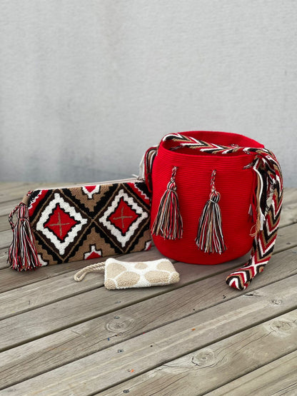 💫 Combos Wayuu: Mochila MEDIANA+ Sobre + (MONEDERO GRATIS) 🎁