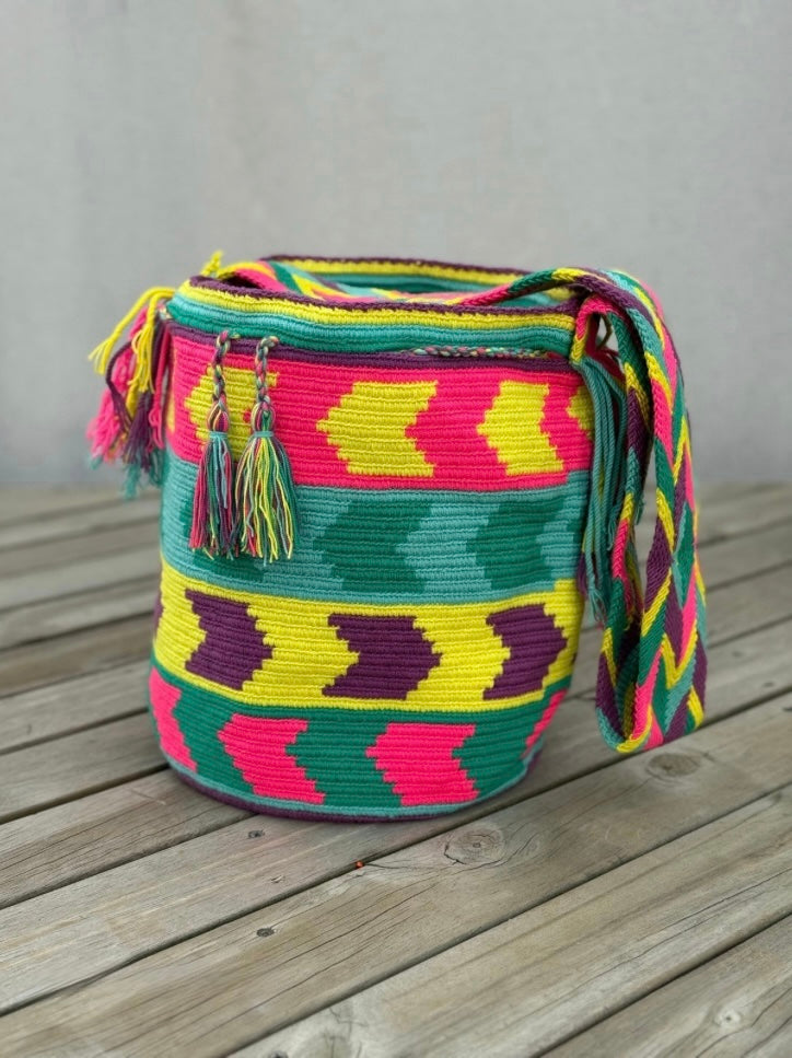 Mochila GRANDE Tonos Rosa (31x28)
