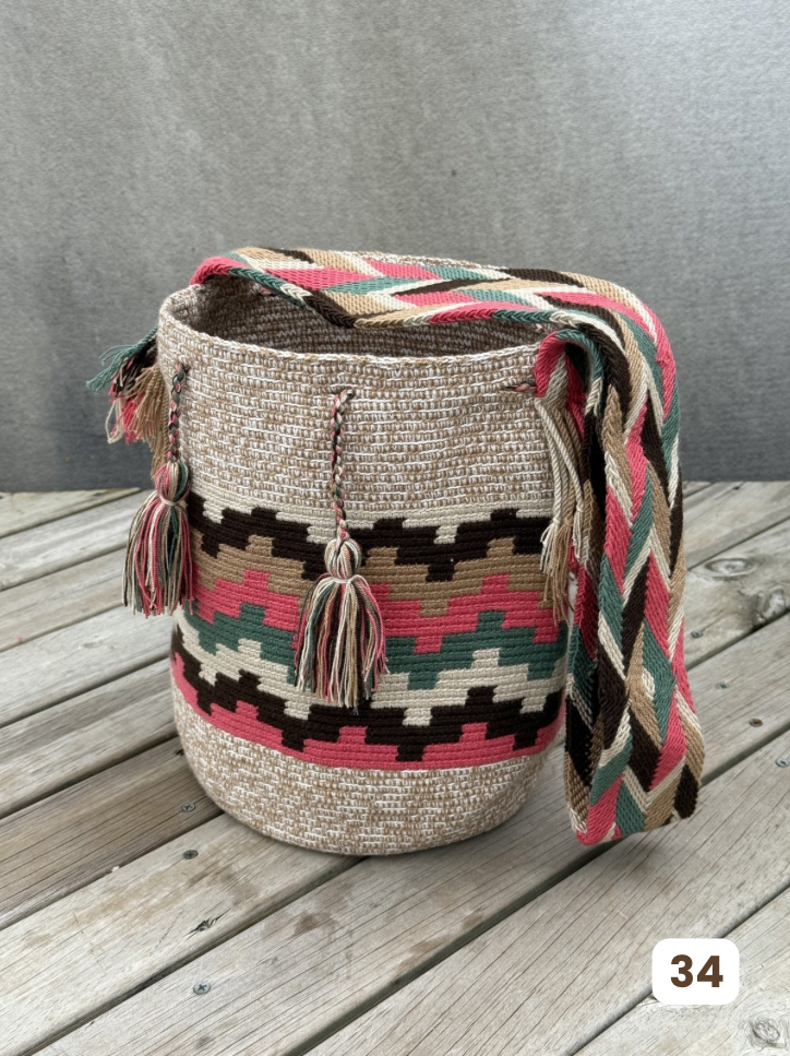 Mochila GRANDE Tonos Guayaba (31x28)