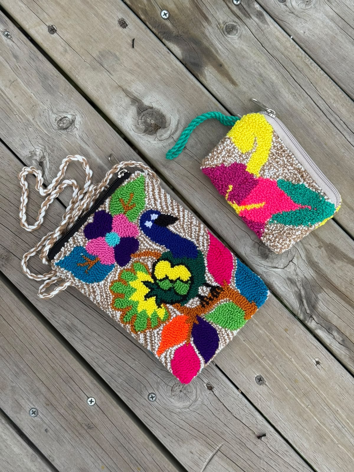 Combo Portacelular + Monedero Artesanal