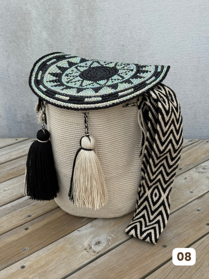 Mochila GRANDE Tapa Perlada🌟(31x28)