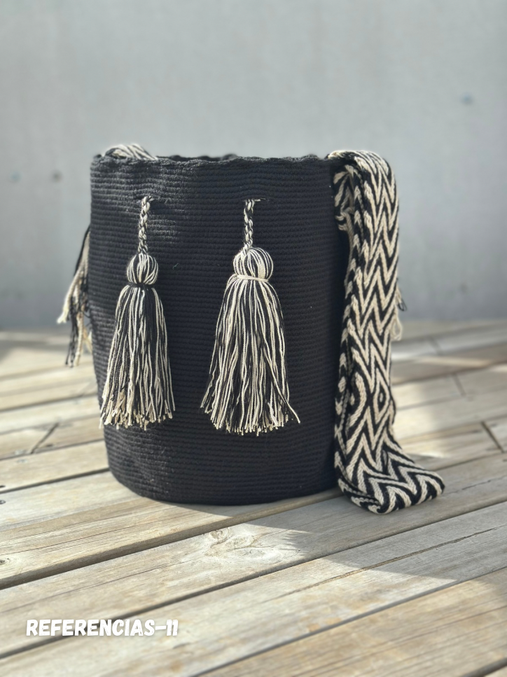 Mochila GRANDE Negra⚫️ 🎩(31x28)