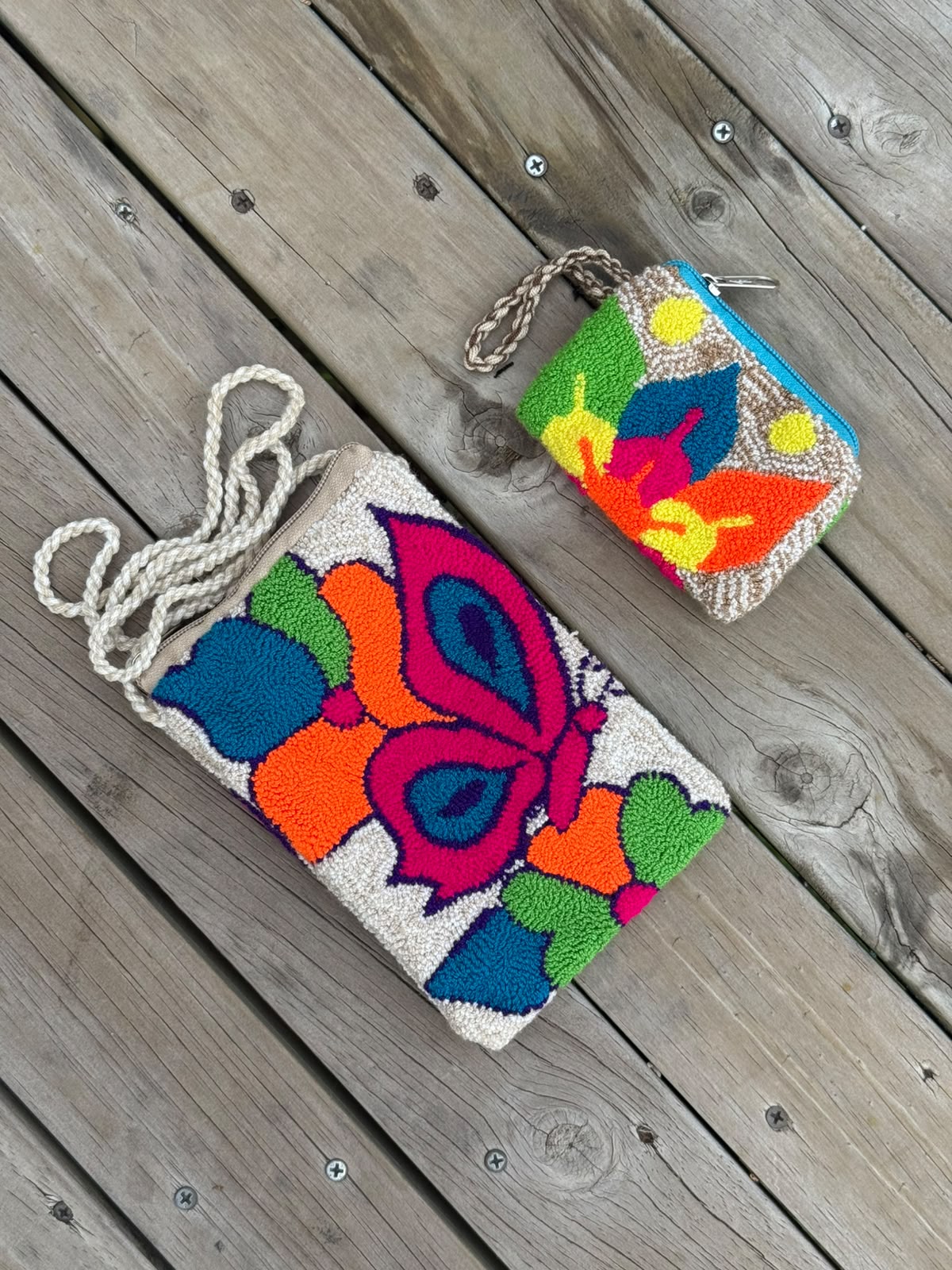 Combo Portacelular + Monedero Artesanal