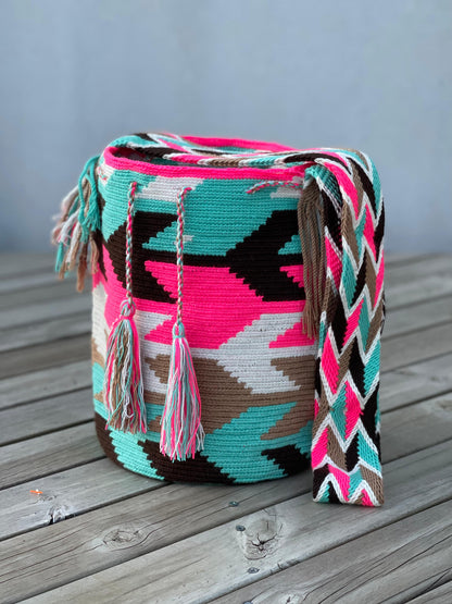 Mochila GRANDE Tonos Rosa🌹💞(31x28)