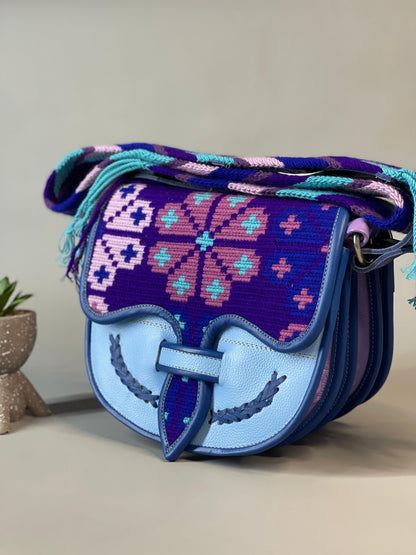 Carriel Wayuu Flor de Encanto🪻
