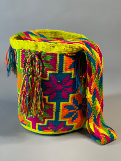Mochila GRANDE Fiesta Tropical🌴 (31x28)