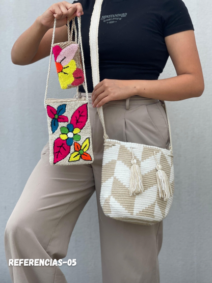 ✨Combo: Mochila MEDIANA Diseño+ Portacelular + (MONEDERO GRATIS) 🎁