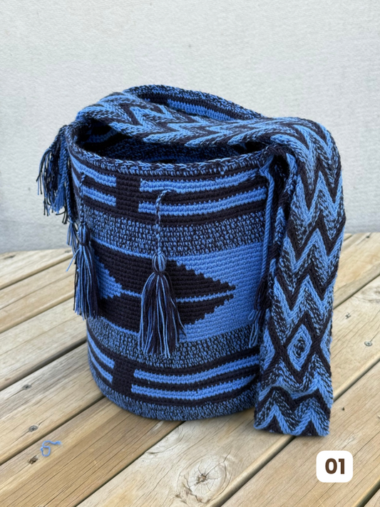 Mochilas GRANDE Diseño Hombre 🔹🩶 (31x28)