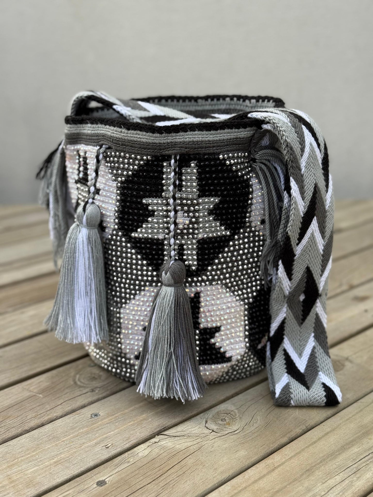 Large Pearl Wayuu Backpack