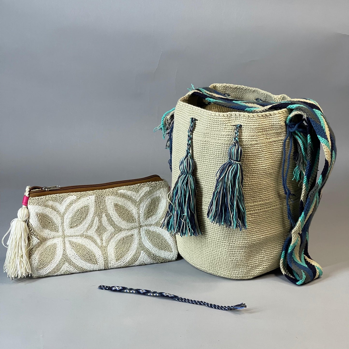 😱Combo Wayuu: Mochila GRANDE + Sobre Tapizado+ (MANILLA GRATIS) 🎁