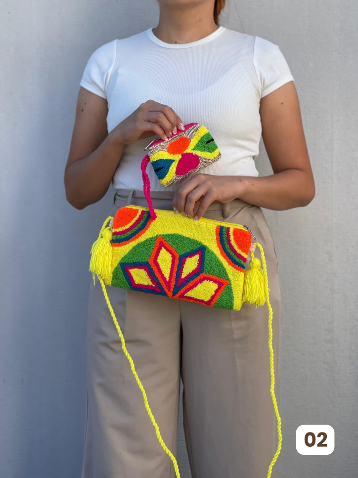 Set Wayuu⭐️- Sobre + Monedero Artesanal😍