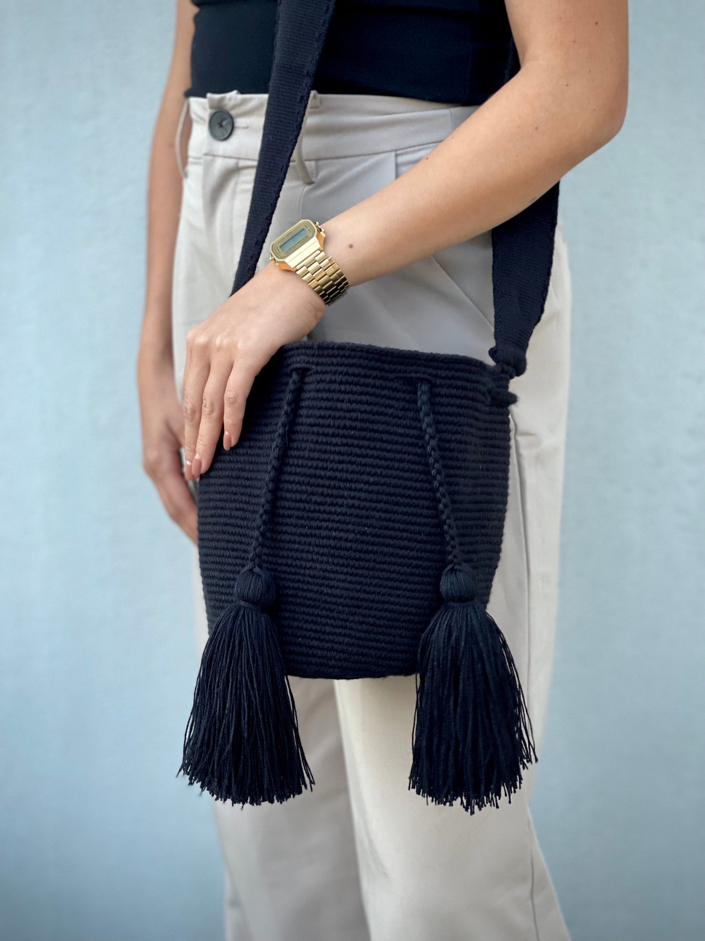 Mochila MEDIANA Negra⚫️ (22x18)