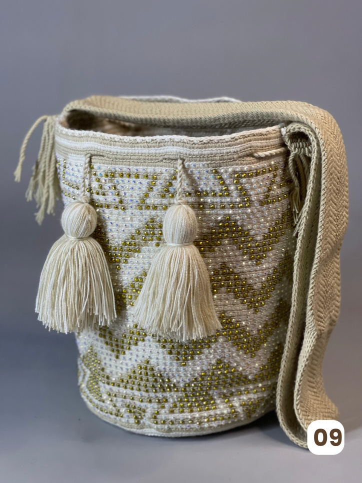 Large Pearl Wayuu Backpack