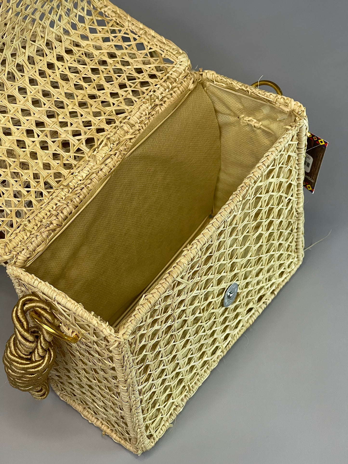 Iraca Cuadrado Beige Oscuro
