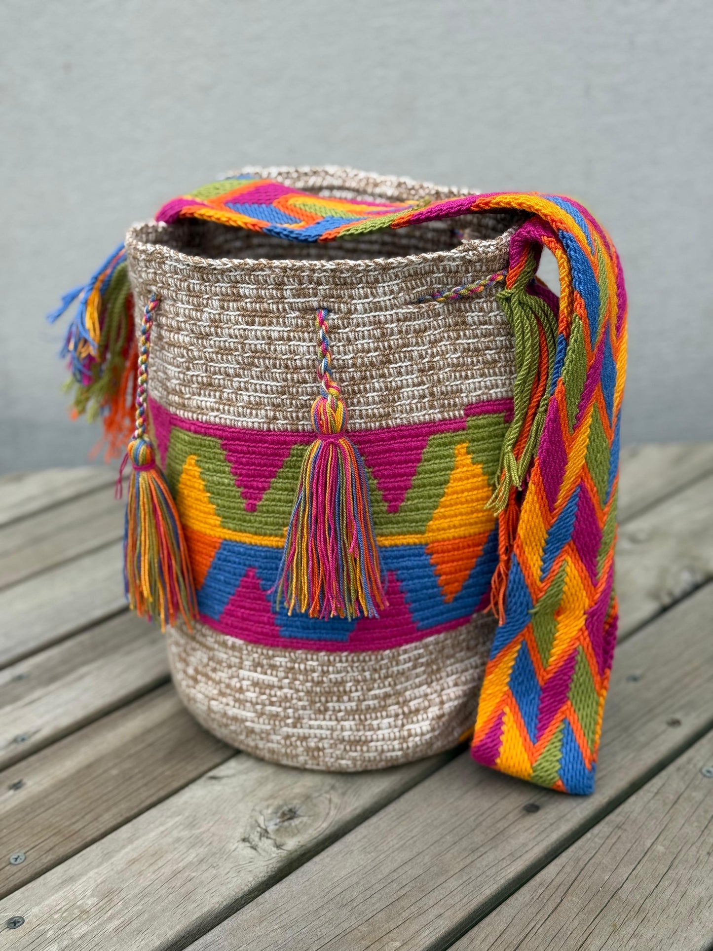 Nuanced Wayuu backpack