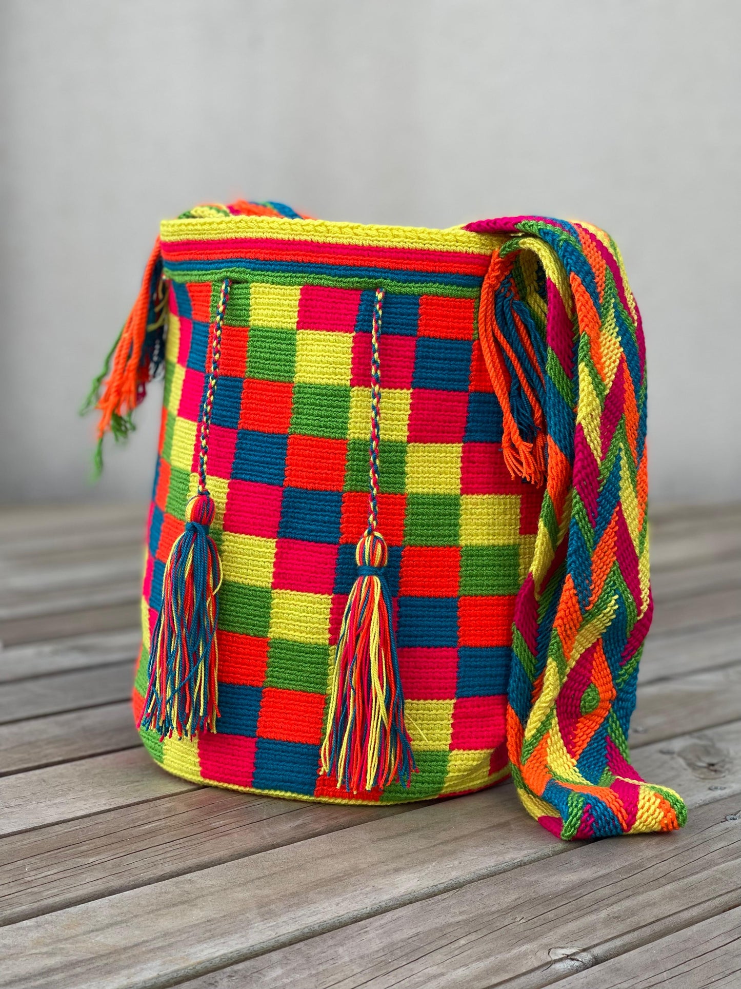 Mochila GRANDE Fiesta Tropical🌴 (31x28)