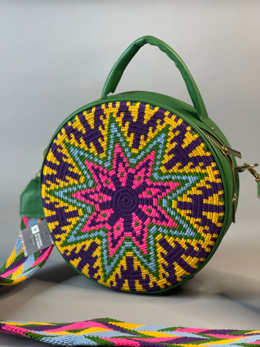 Bolso Redondo Wayuu Aura del Caribe-Nuevo👒⭐️