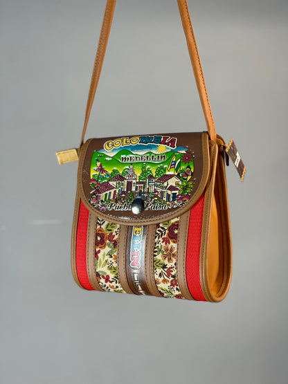Bolso Cilindro Grande Rojo