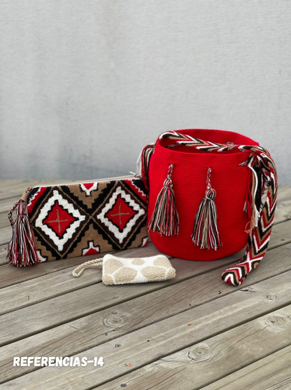 💫 Combos Wayuu: Mochila MEDIANA+ Sobre + (MONEDERO GRATIS) 🎁