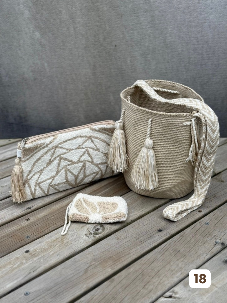 💫 Combos Wayuu: Mochila MEDIANA+ Sobre + (MONEDERO GRATIS) 🎁