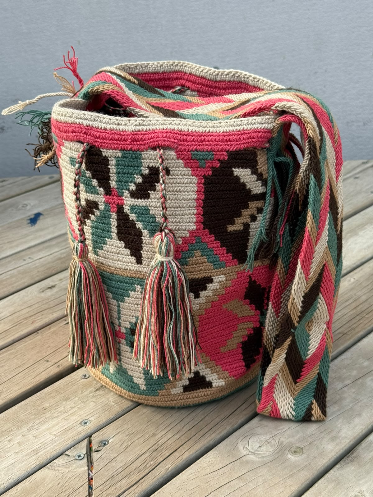 Mochila GRANDE Tonos Guayaba (31x28)