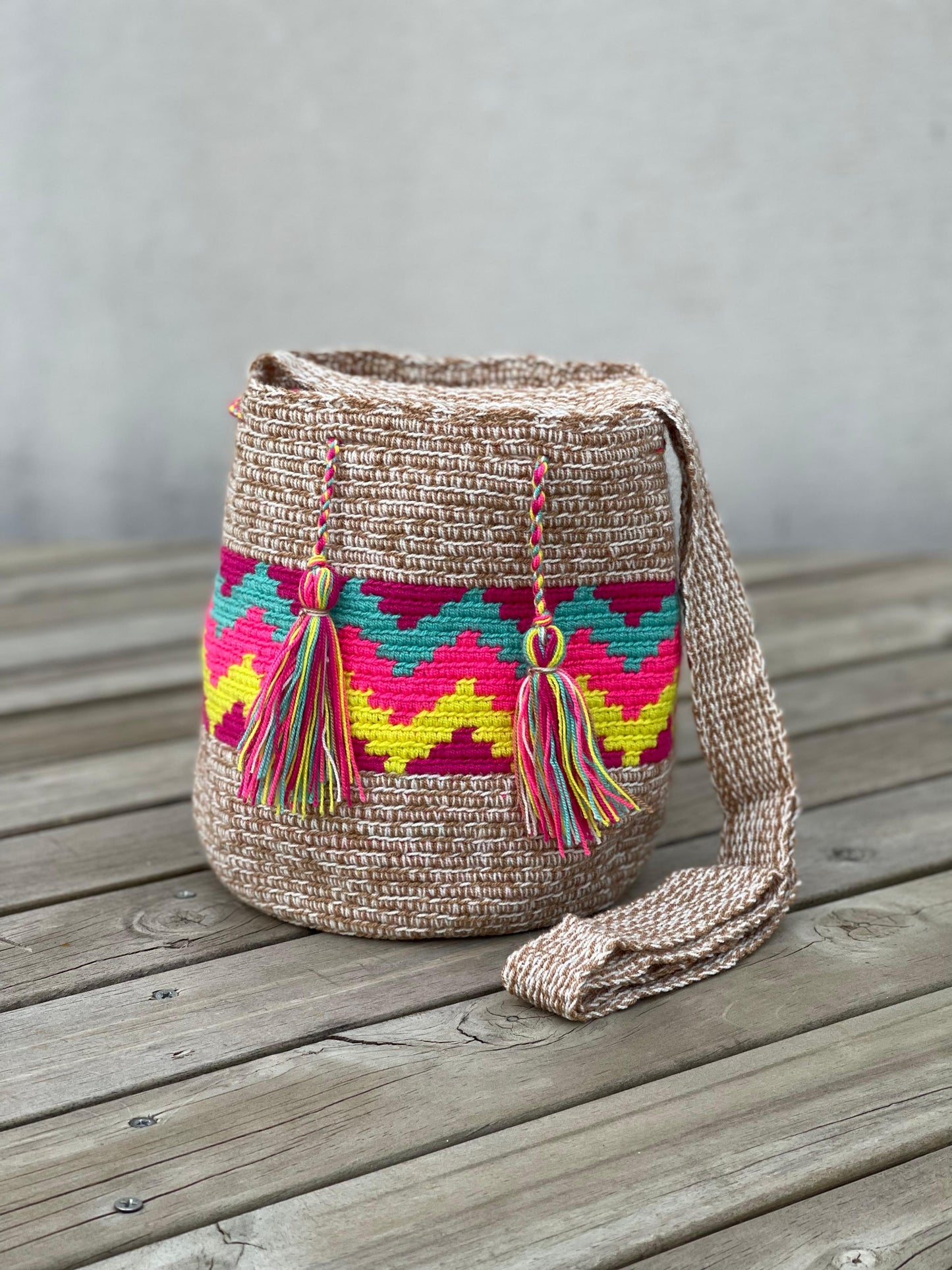 Mochila MEDIANA Tonos Pastel (22x18)⭐️