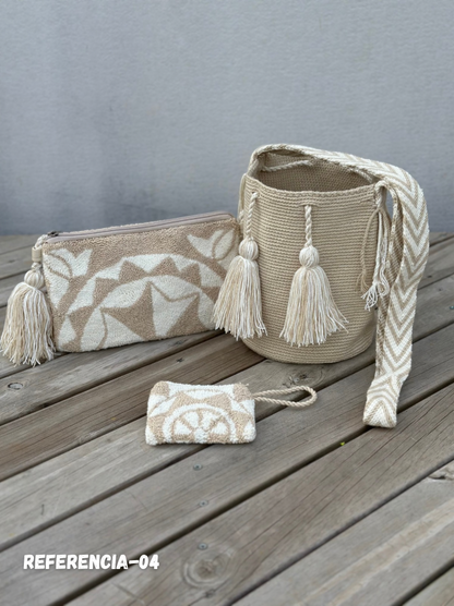 💫 Combos Wayuu: Mochila MEDIANA+ Sobre + (MONEDERO GRATIS) 🎁