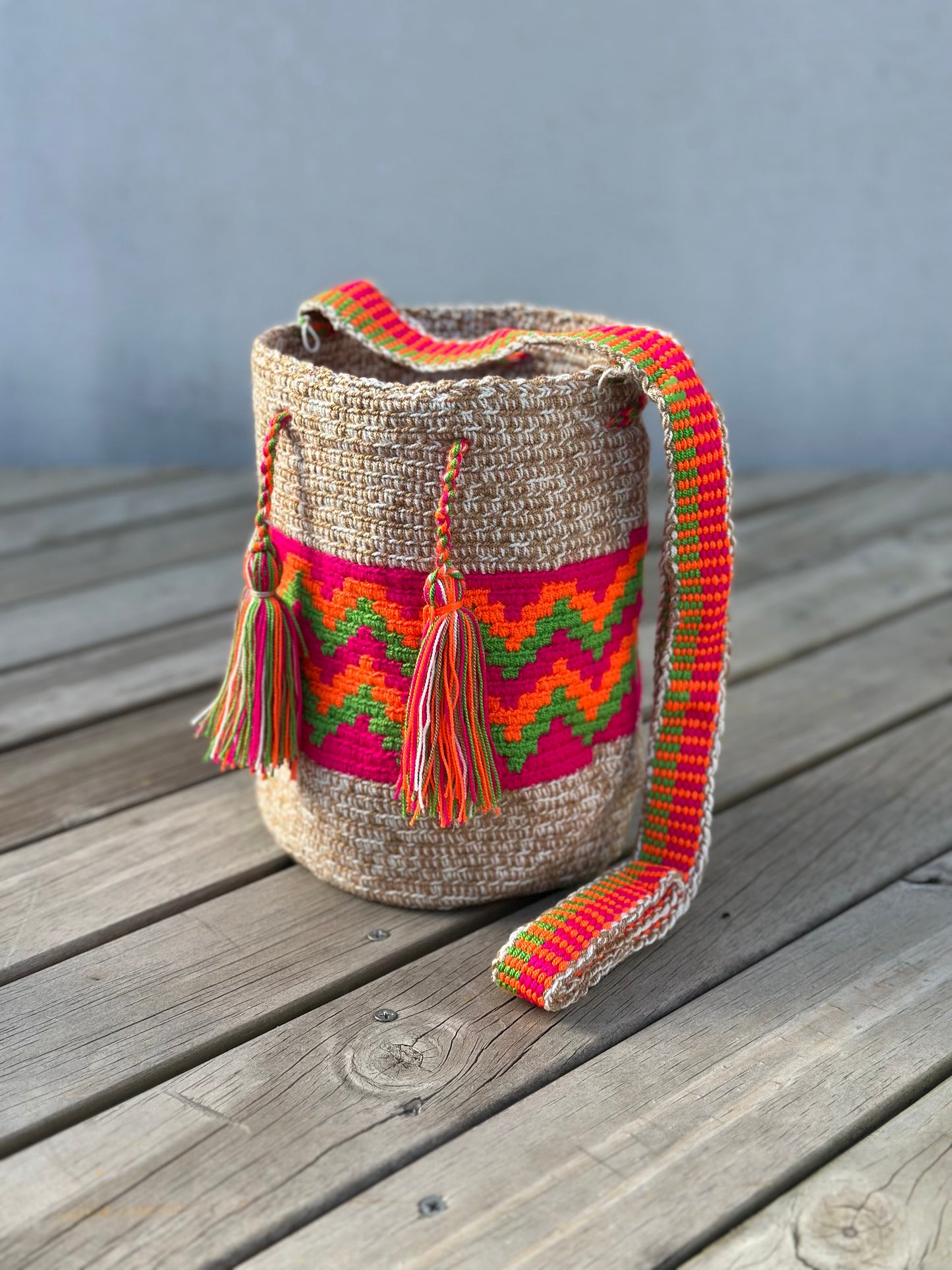 Mochila MEDIANA Tonos Pastel (22x18)⭐️