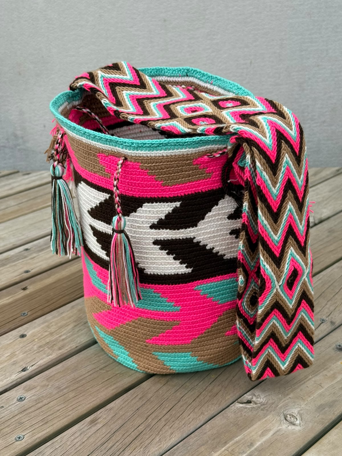 Mochila GRANDE Tonos Rosa (31x28)