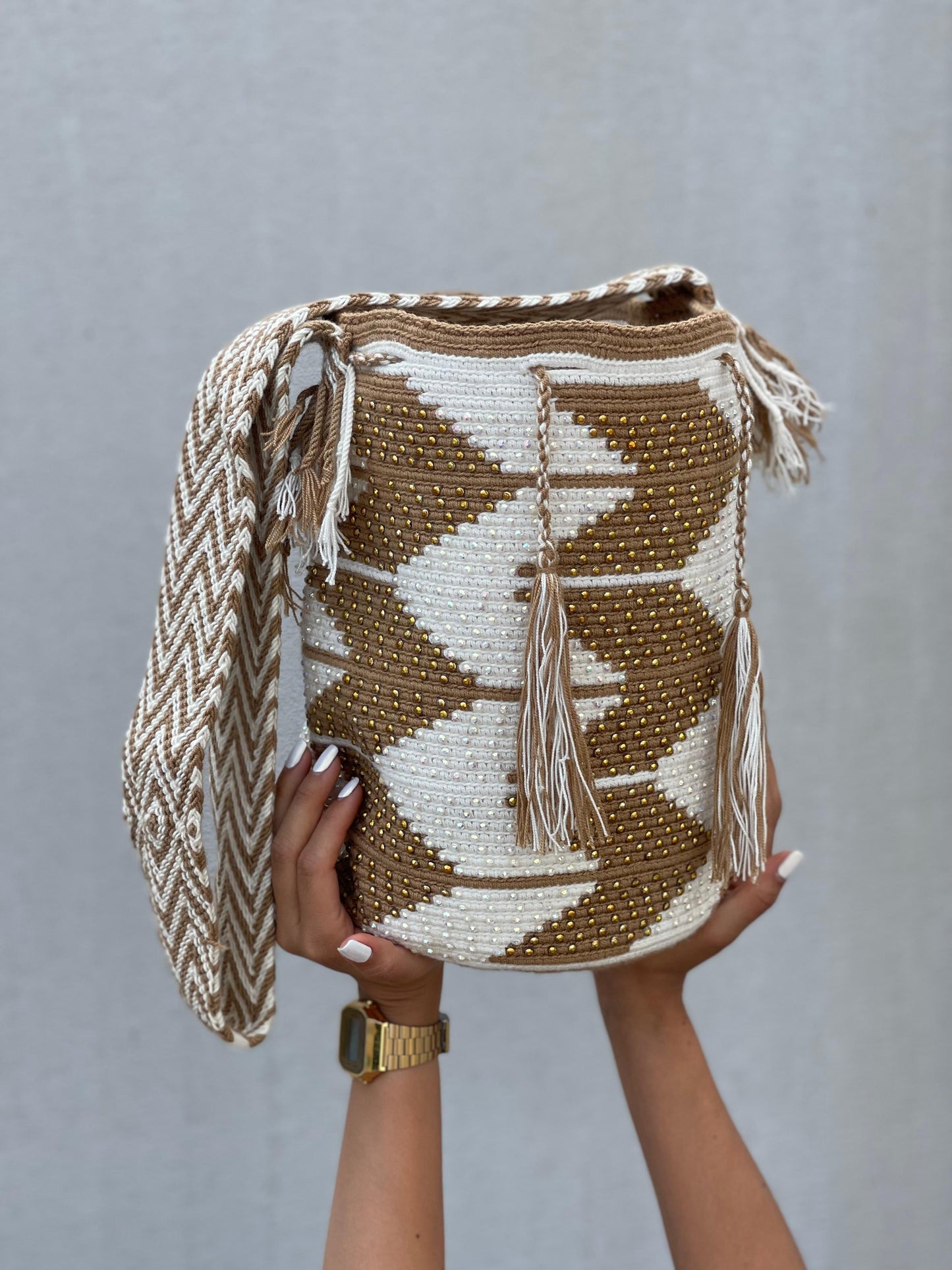 Large Pearl Wayuu Backpack