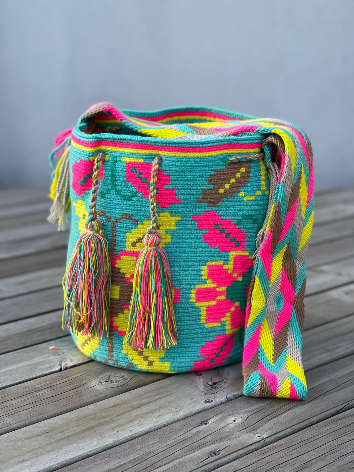 Mochila GRANDE Tonos Rosa🌹💞(31x28)