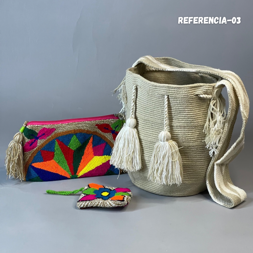 💫 Combo Wayuu: Mochila GRANDE+ Sobre + (MONEDERO GRATIS) 🎁