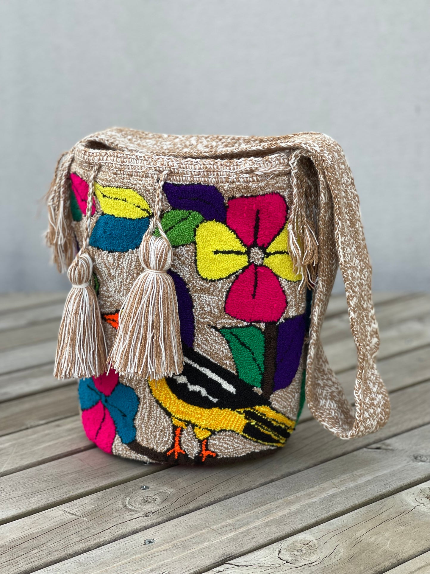 Mochila GRANDE Tapizada (31x28)🦜