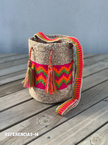 Mochila MEDIANA Tonos Pastel (22x18)⭐️