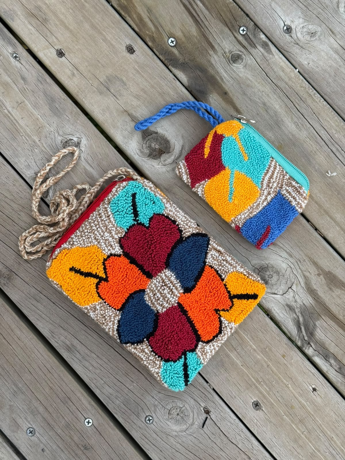 Combo Portacelular + Monedero Artesanal