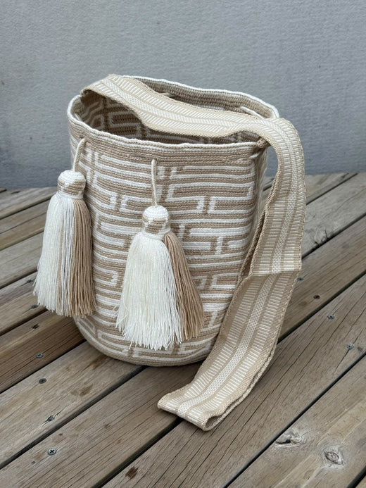 Mochila GRANDE PREMIUM Tonos Neutros (32x29 cm)
