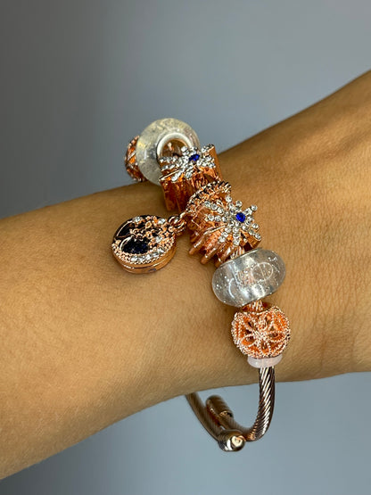 Pulsera De Lujo Oro Rosa