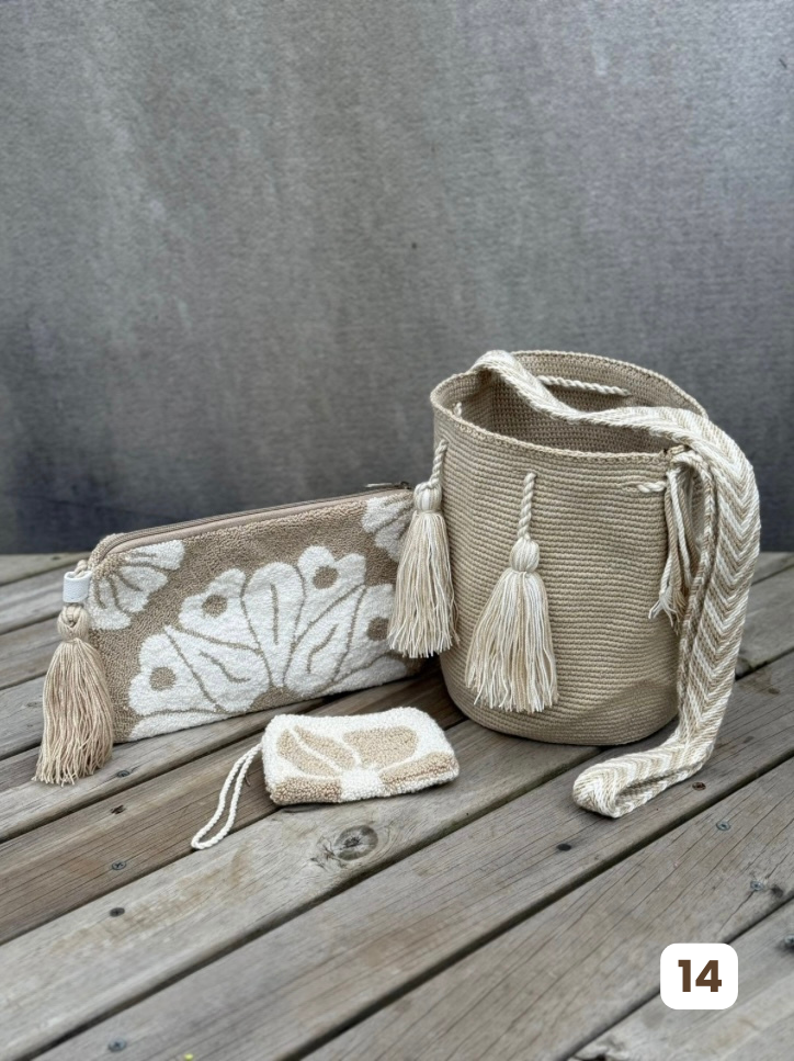 💫 Combos Wayuu: Mochila MEDIANA+ Sobre + (MONEDERO GRATIS) 🎁