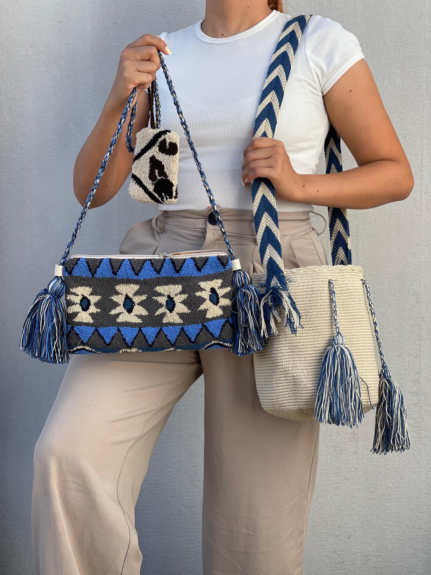 💫 Combos Wayuu: Mochila MEDIANA+ Sobre + (MONEDERO GRATIS) 🎁