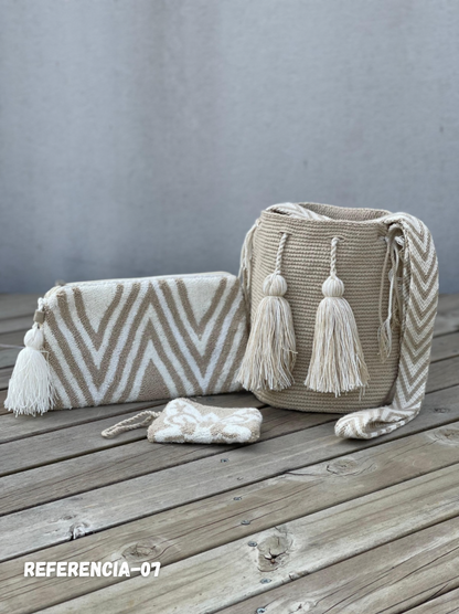 💫 Combos Wayuu: Mochila MEDIANA+ Sobre + (MONEDERO GRATIS) 🎁