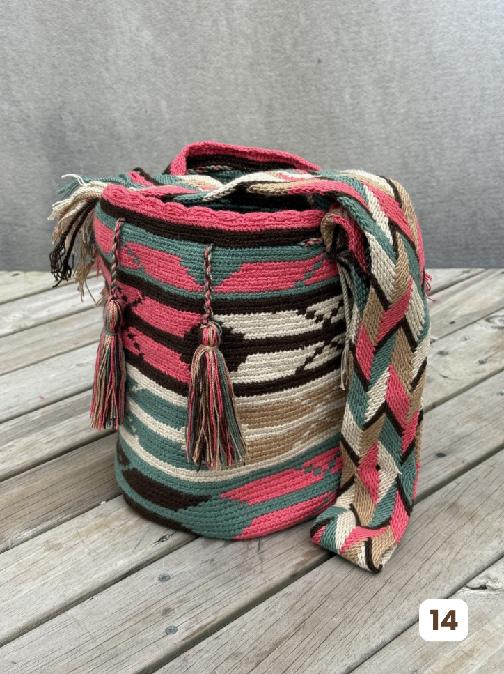 Mochila GRANDE Tonos Guayaba (31x28)