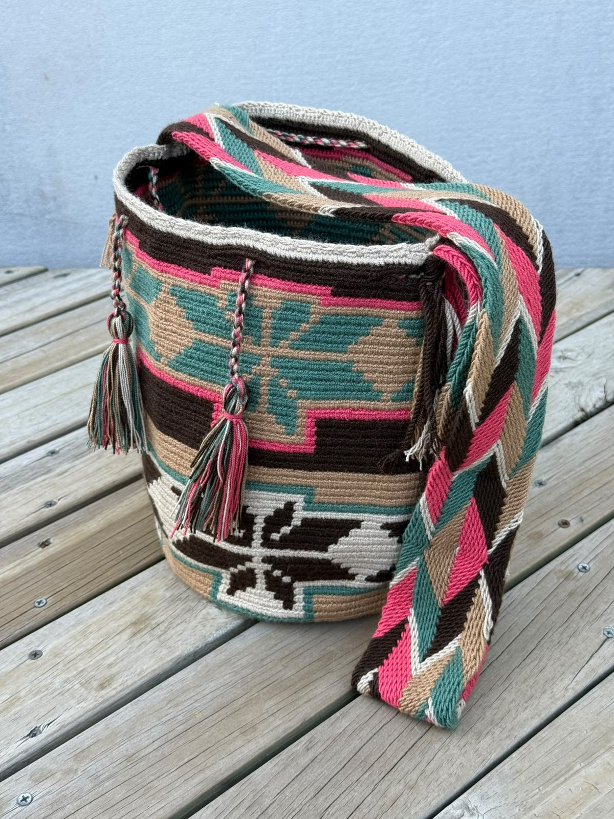 Mochila GRANDE Tonos Guayaba (31x28)