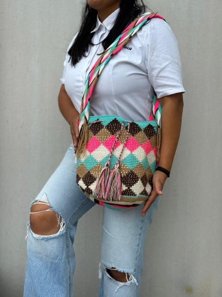Large Pearl Wayuu Backpack