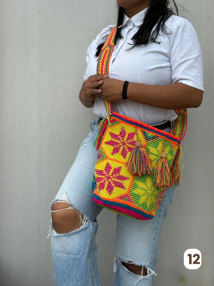 Large Pearl Wayuu Backpack