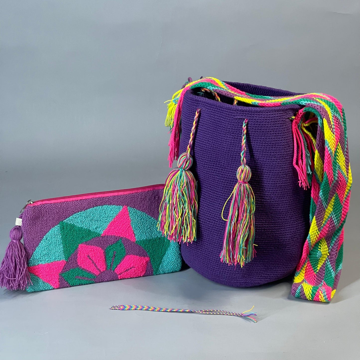😱Combo Wayuu: Mochila GRANDE + Sobre Tapizado+ (MANILLA GRATIS) 🎁