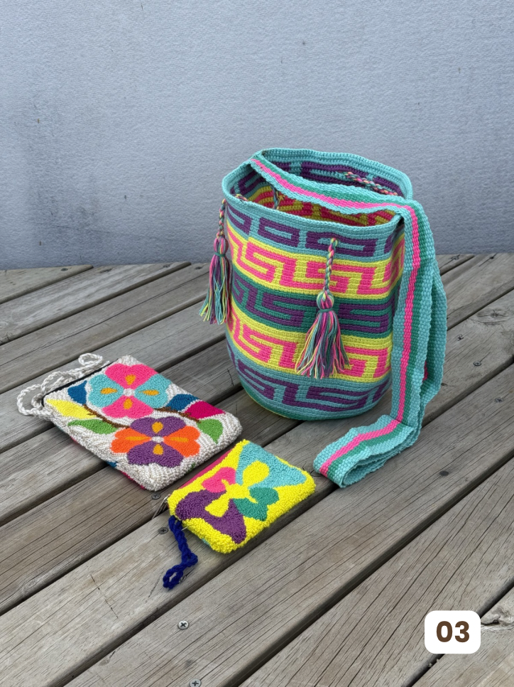 ✨Combo: Mochila MEDIANA Diseño+ Portacelular + (MONEDERO GRATIS) 🎁