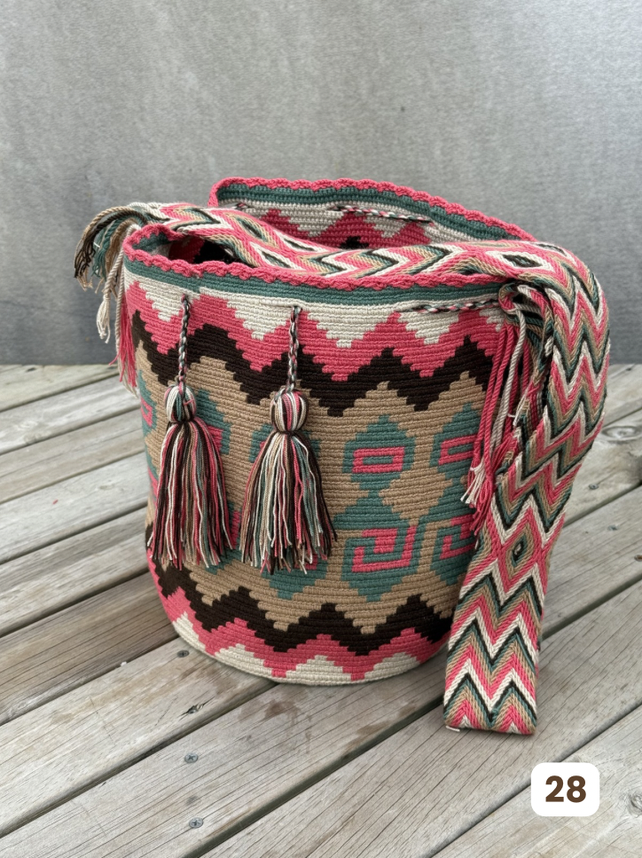 Mochila GRANDE Tonos Guayaba (31x28)