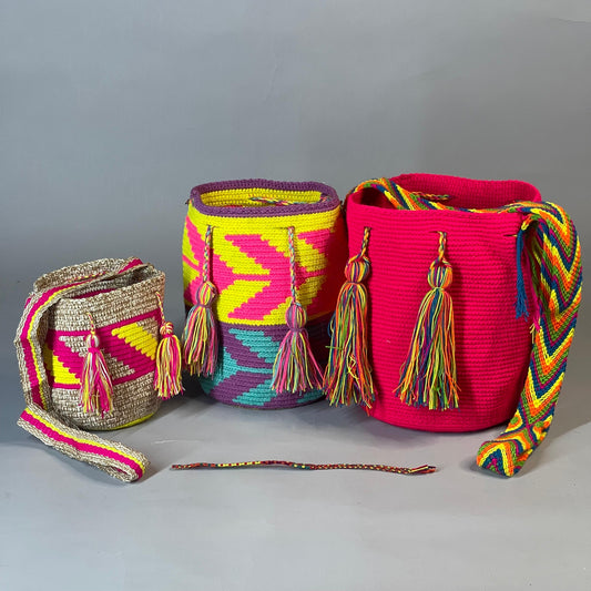 ✨Pack Especial: 2 Mochilas MEDIANAS+ (Mochila PEQUEÑA + Manilla ) 🎁